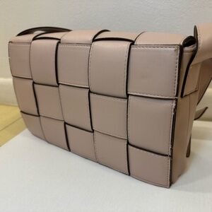 Sondra Roberts Leather Woven Crossbody bag